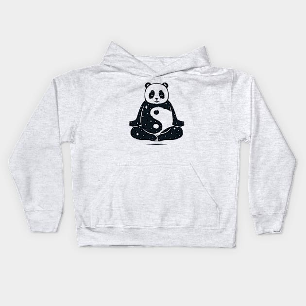 Yin Yang Panda Kids Hoodie by Eilex Design